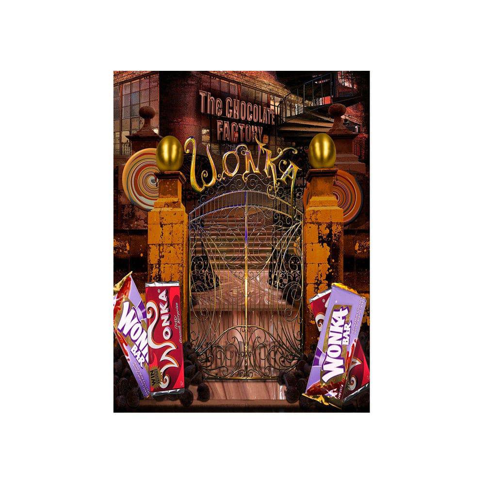Willy Wonka Chocolate Factory Gates Photo Backdrop