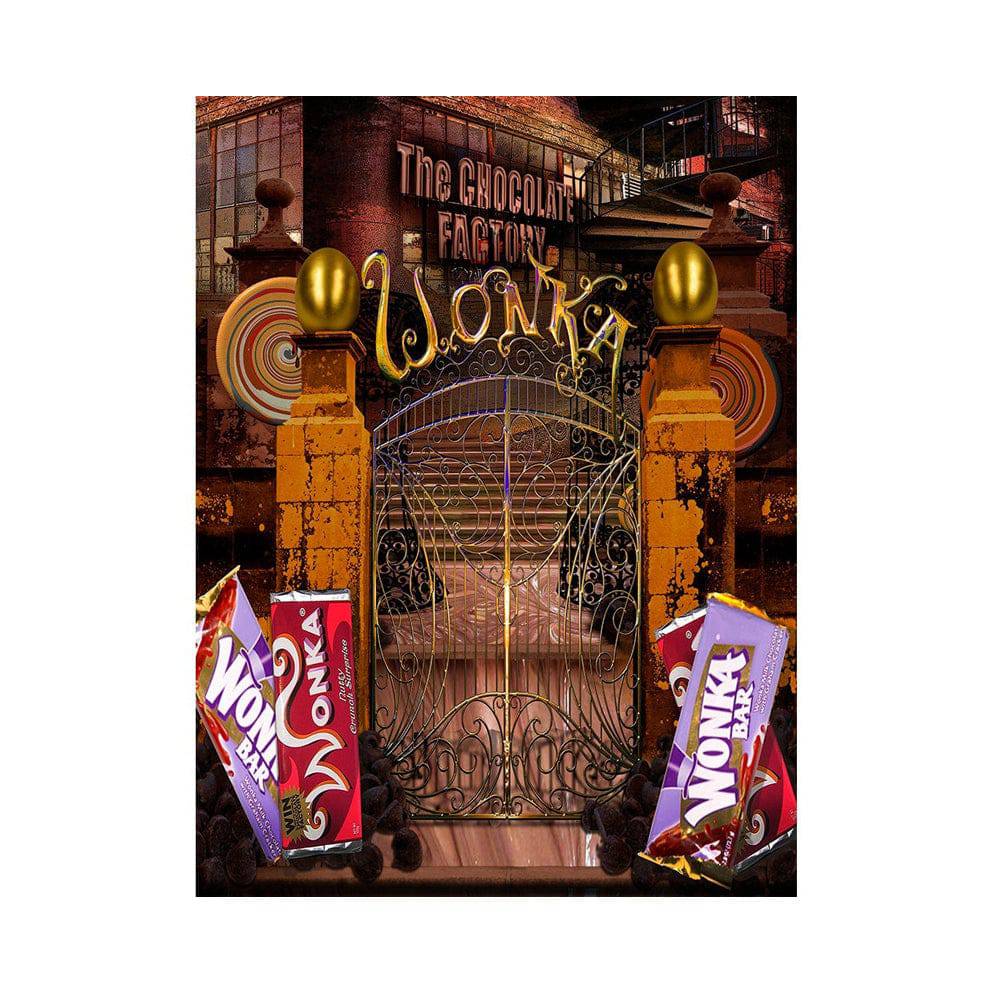 Willy Wonka Chocolate Factory Gates Photo Backdrop - Basic 5.5  x 6.5  