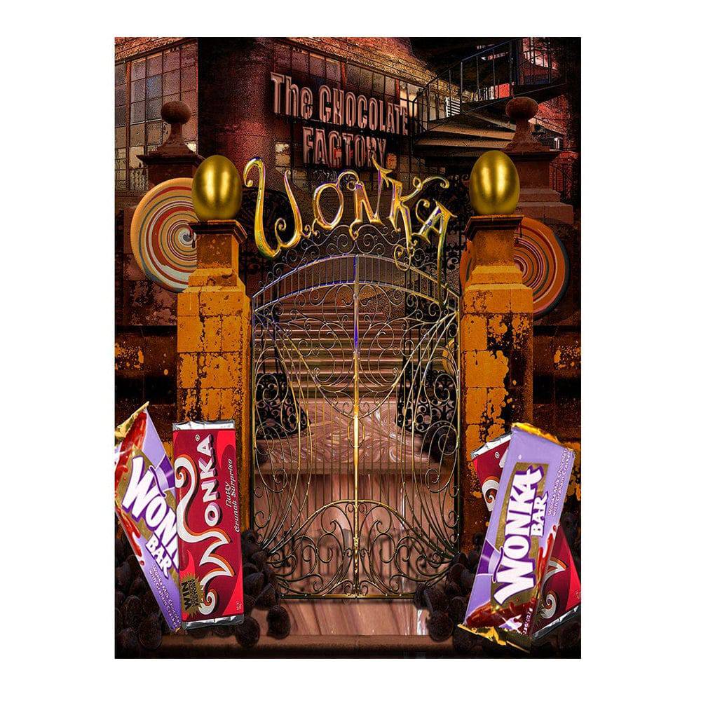 Willy Wonka Chocolate Factory Gates Photo Backdrop - Basic 6  x 8  