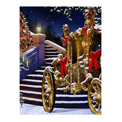 Winter Ball Holiday Carriage Photo Backdrop - Pro 6  x 8  