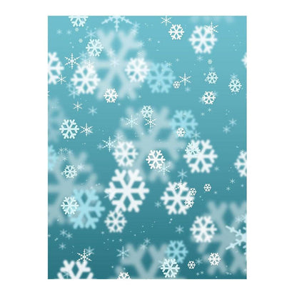 Winter Snowflakes Green Photo Backdrop - Basic 6  x 8  