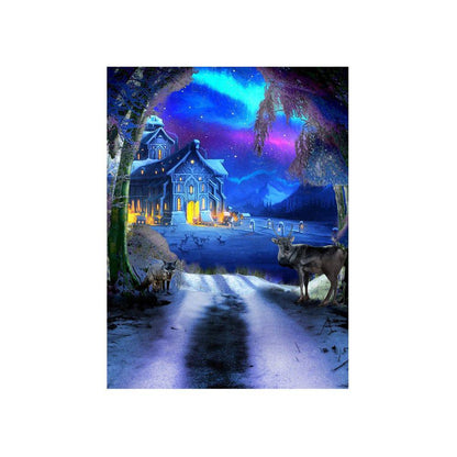 Winter Wonderland Photo Backdrop - Basic 4.4  x 5  