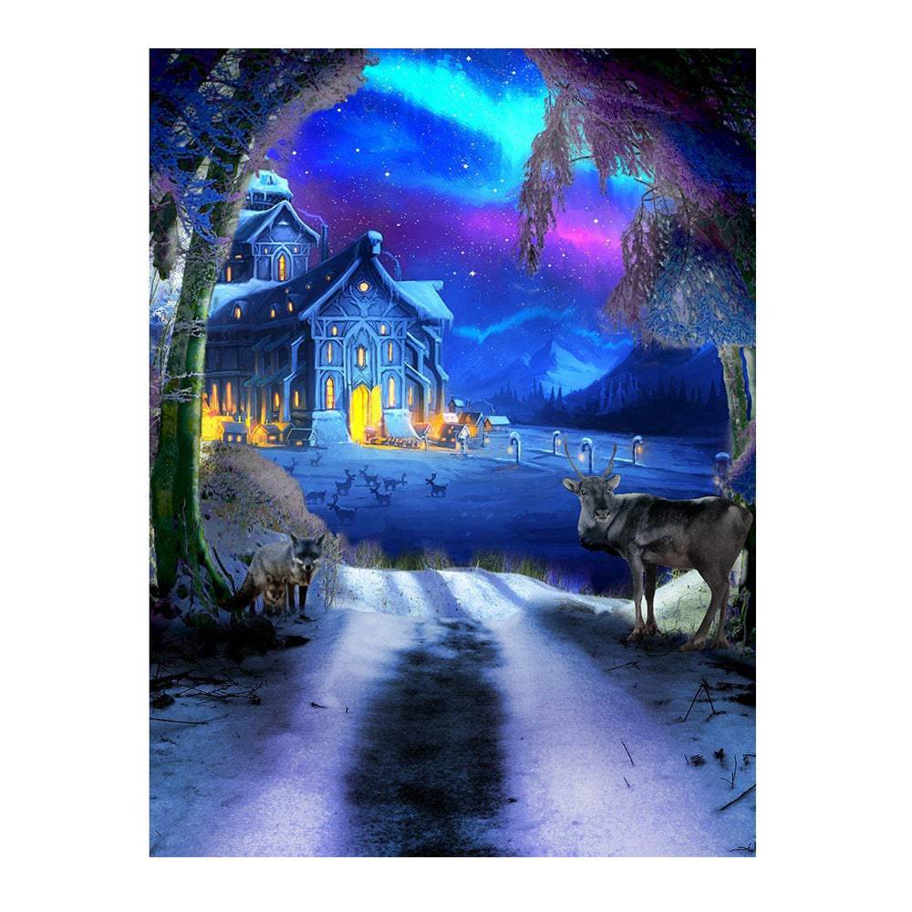 Winter Wonderland Photo Backdrop - Basic 6  x 8  