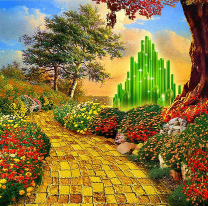 Wizard of Oz Yellow Brick Road Photo Backdrop - Basic 10  x 8  