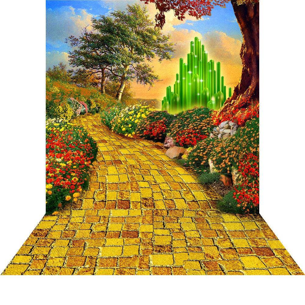Wizard of Oz Yellow Brick Road Photo Backdrop - Pro 10  x 20  