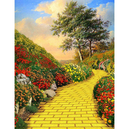 Wizard of Oz Yellow Brick Road Photo Background - Basic 8  x 10  