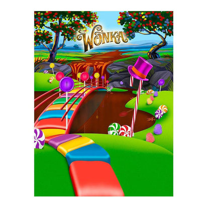 Wonka Candyland Backdrop Photo Backdrop, Backgrounds or Banners - Basic 6  x 8  