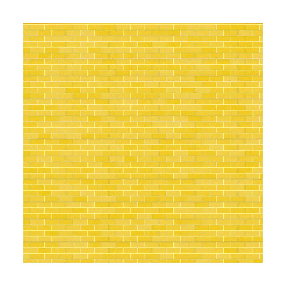Yellow Brick Background Photography Backdrop - Basic 8  x 8  